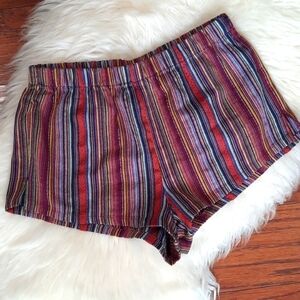 Forever 21 Multi Color Striped Shorties